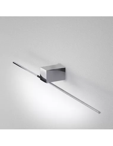 Icone Orizzonte90//Crorizzonte 90 Applique murale LED 10,56 W 3000 K chromé//poli L 90 cm
