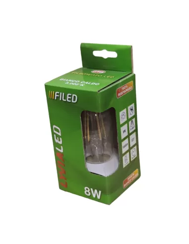 Arteleta ofl8 WW LED-Lampe E27 8W warmes Licht 3000°K