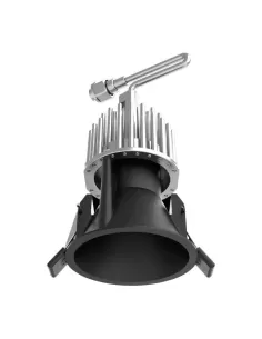 Linea light 95733w60 chaîne 13 15w 400ma cri95 a//al noir goffr blanc chaud 60°