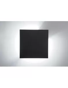 Applique murale carrée simple Lodes 146031, LED 17W 3000K, noir mat