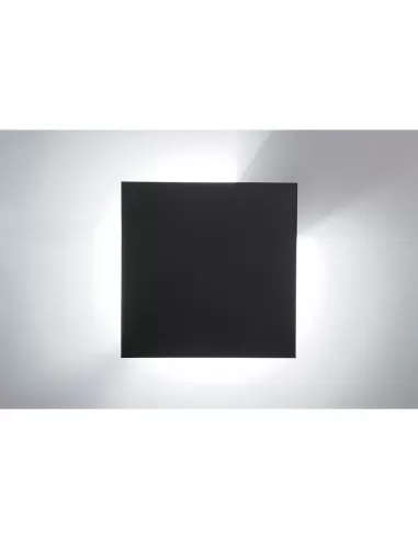 Applique murale carrée simple Lodes 146031, LED 17W 3000K, noir mat