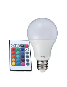 Lampo g70e27rgbw lampada rgb e27 7w 230v 4000k c//telecomando