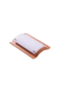 Poliplast 400575 guendalina Plafón techo madera cristal satinado pantalla 2g7 2x11w