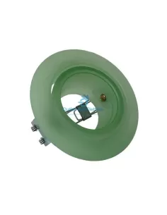 Spot encastré orientable Ivela 2449-10-70, 50 W, 12 V, GX5.3, d.foro 88 mm, verre vert satiné