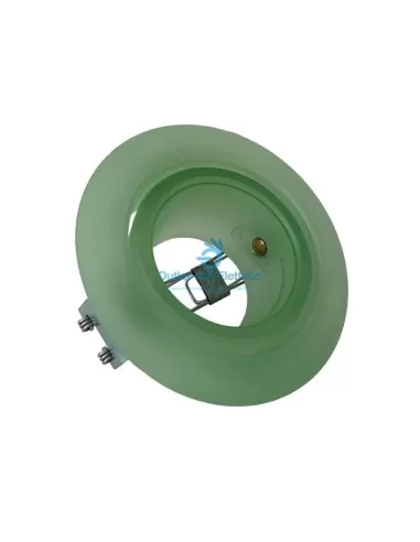 Ivela 2449-10-70 adjustable recessed spotlight 50w 12v gx5.3 d.foro 88mm satin green glass