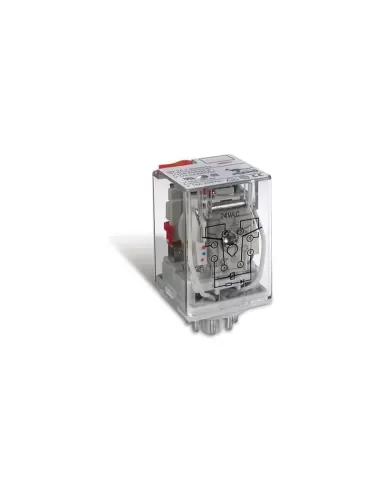 Relais octal Perry Electric 1RE080248DC, 2 transistors, 10 A, 250 V, 48 V CC