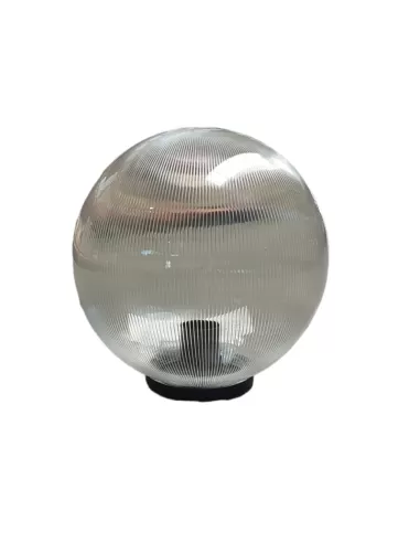 Sphère transparente nervurée Lumiligh sf400rig e27 d°400