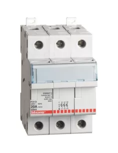 Bticino f313 portafusibile sezionabile 8,5x31,5 3p max 20a 3mod 400ac