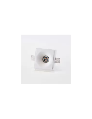 Isyluce 834 low round recessed spotlight plaster h35 gu10 35w lamp 35mm