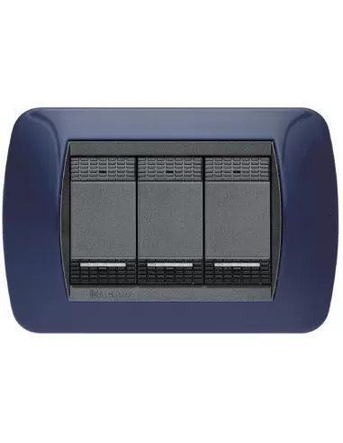 Plaque intérieure 3p solid living bleu