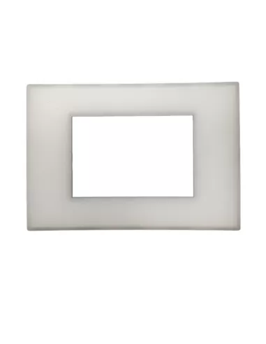 Plaque lumineuse 3p blanc opale