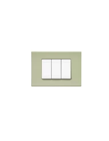 Placca 3p light verde te'