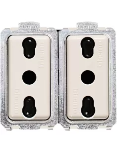 Bticino 5180//2 enchufe dúplex mágico de doble rosca 2p t 10//16a