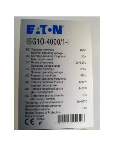 Inversor isg1o-4000/1-i 4000w ip65 fv