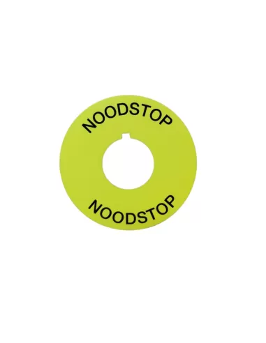 Ge power 179528 080xtgr05 plaque jaune d 59mm nood stop