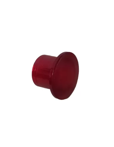 Ge power 180971 077gelr mushroom head light button 35mm red