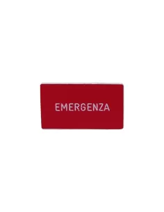 Ge power 188114 p9acpbs114 piastrina per targhetta 30x50 rossa emergenza
