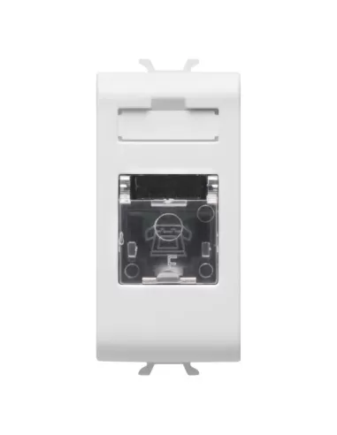 Connecteur téléphonique Gewiss RJ11 1M GW10401 Chorus blanc