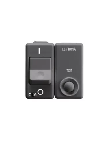 Idmag.1p n c16 idn 10ma 230v 3ka sy/bk