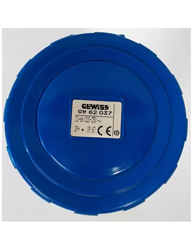 Prise mobile étanche Gewiss gw62037 2P T 32A 230V 6H, prises industrielles