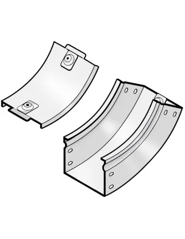 P31-curva in salita 45? 300x75 inox