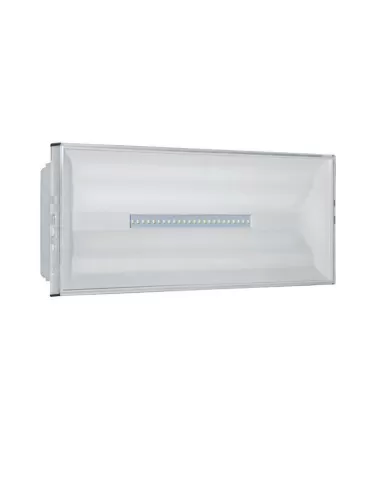 Emergenza da parete 8 leds 2h 230vac ip42