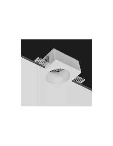 Spot encastrable rond en plâtre 80x80x50 fixe mr16