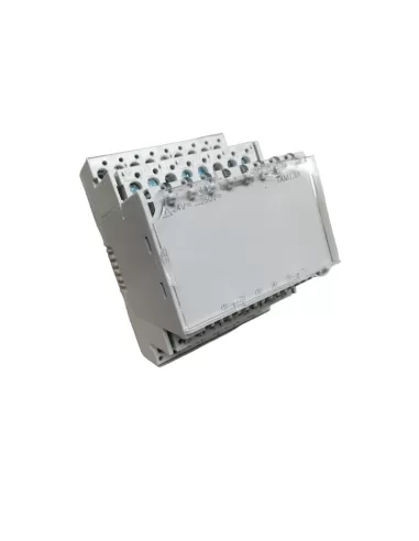DC/AC switching relay module for DIN rail mounting