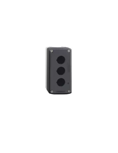 Empty 3-hole pushbutton panel