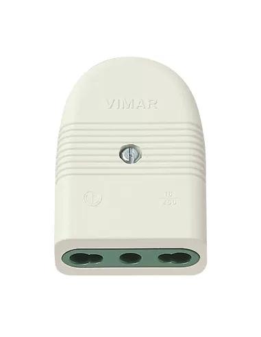 Vimar 01028.B 2P+T 16A P17/11 Douille axiale ivoire