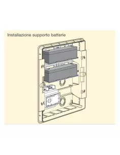 Vimar 01809 Support de batterie pour tableau de distribution