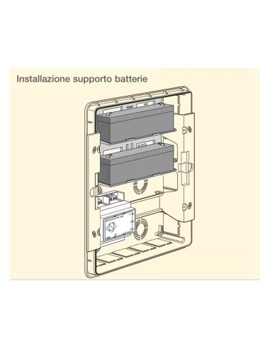 Support de batterie Vimar 01809 pour tableau de distribution