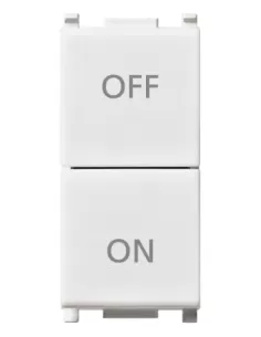 Vimar 14058 Double Bouton Indépendant 1P No+Nc 10A Plana