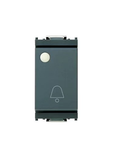 Vimar 16080.CF 1P No 10A Doorbell Button Lum.Te Grey