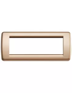 Vimar 16756.22 Placca Rondo'Metallo 6 Posti Bronzo Serie Idea