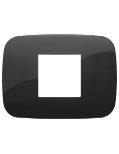 Vimar 19682.81 Plaque ronde 2 modules centraux Black Ark®