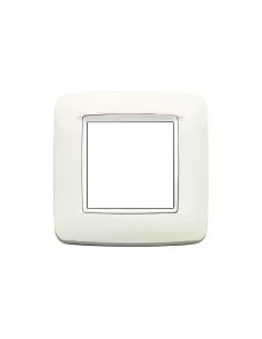 Vimar 20672.B01 Assiette Ronde Eikon 2 Modules Blanc Arctique