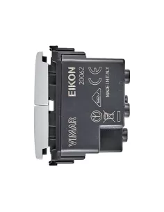Vimar 20062.N Doppio Pulsante Interbloccato No+No 10A Next Eikon Grigio Chiaro