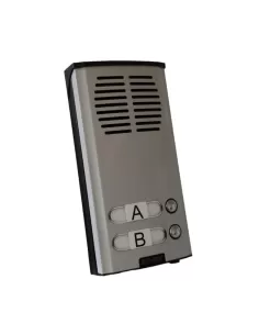 Plaque murale audio Vimar 8102/19, 2 boutons, gris clair