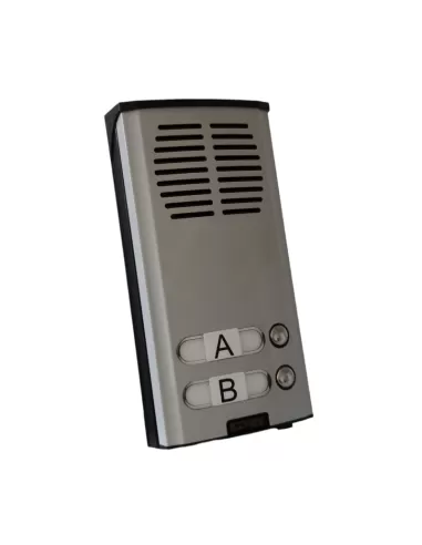 Plaque murale audio Vimar 8102/19, 2 boutons, gris clair