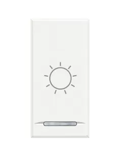 Axolute - copritasto simbolo luce bianco