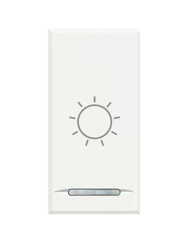 Axolute - copritasto simbolo luce bianco