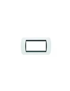Bticino l4804ba living international assiette 4 places blanche