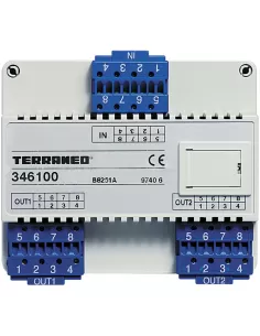 Bticino 346100 digital video riser distributor 1 input 2 outputs ground-mounted