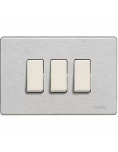 Bticino magic placca 3p alluminio 503/3/al