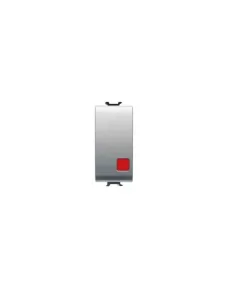 Gewiss gw14138 bouton 1m 1p nc na 16a stop titane