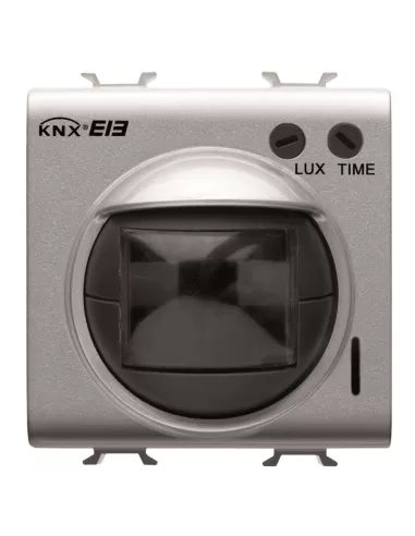 Gewiss gw14756 ir motion detector with twilight switch easy 2 modules titanium chorusmart