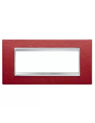 Plaque Gewiss gw16206pr lux 6p cuir rubis