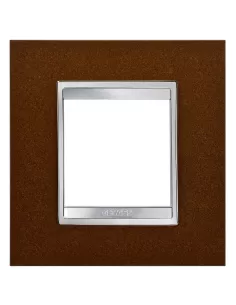 Gewiss gw16222mf lux international 2p etched iron plate