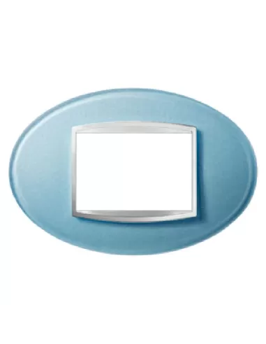 Gewiss gw16303ca plaque art 3p verre aigue-marine